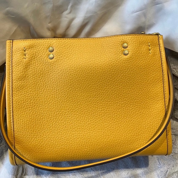 Coach Yellow Satchel with Mickey Mouse Design - Picture 3 of 9